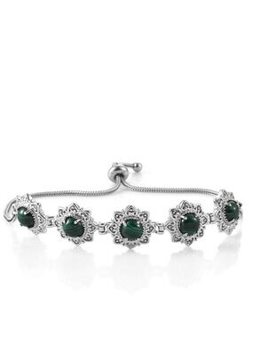 African Malachite Bolo Bracelet